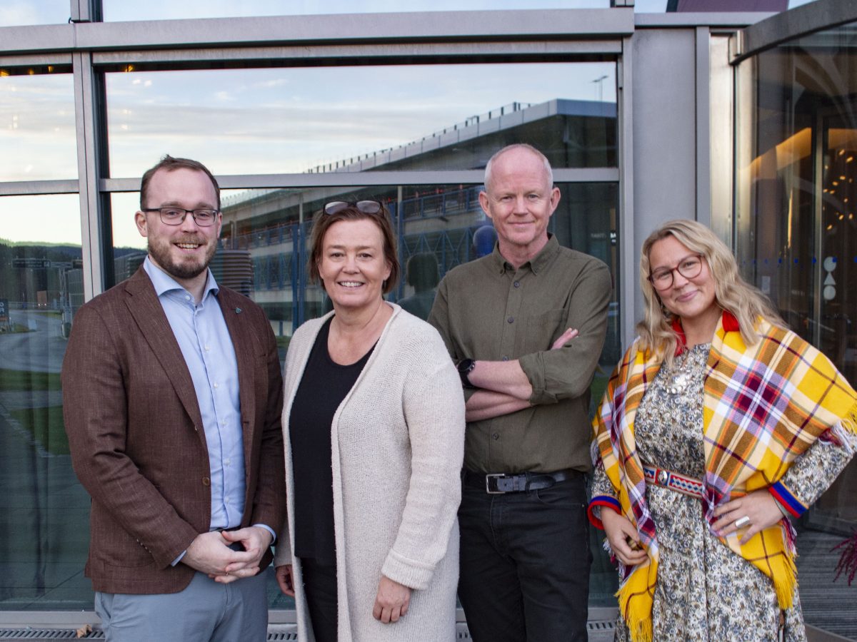 Toppkandidatene i både Nord og Sør-Trøndelag: Gjermund Eggen, Gudrun Lidal, Lars Haltbrekken og Hilde M. Gaebpie Danielsen